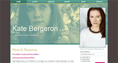 Desktop Screenshot of katebergeron.com