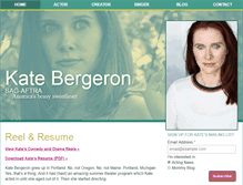 Tablet Screenshot of katebergeron.com